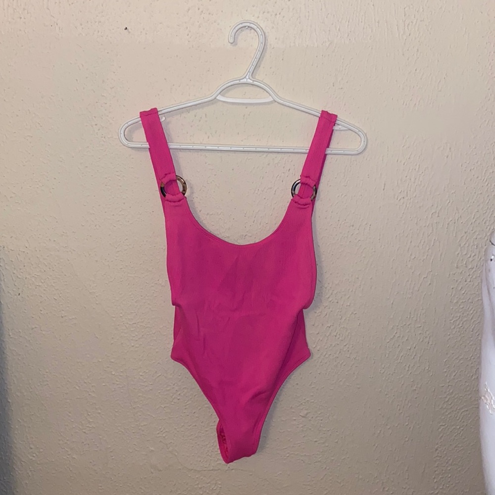Bright pink - one piece swimsuit